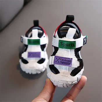 

2020 Summer Baby Shoes Newborn Toddler Sandals Fashion Breathable Anti-slip Anti-collision Boy Infant Beach Sandals