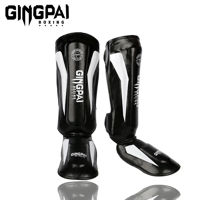 Adult Kickboxing Shin Guards Kickboxing Leg Guards Muay Thai Boxing Shin Guard MMA Kickboxing Ankle Protectors Martial Arts Kick Boxing Legging Taekwondo Equipment