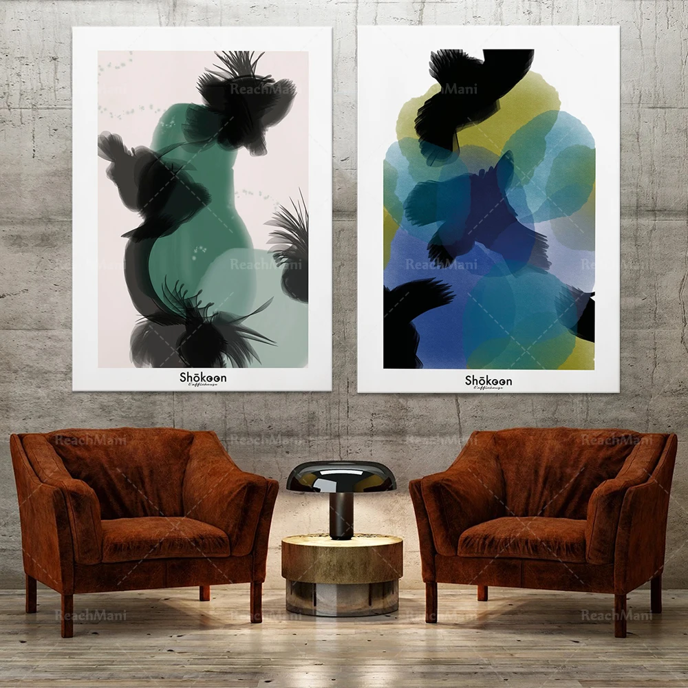 Affiche abstraite ECLOSION | Affiches & poster pour décoration murale tendance