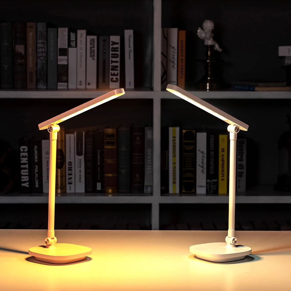  0-100% Touch Dimmable Led Desk Lamp USB Rechargeable Adjustment for Children Kids Reading Study Bed