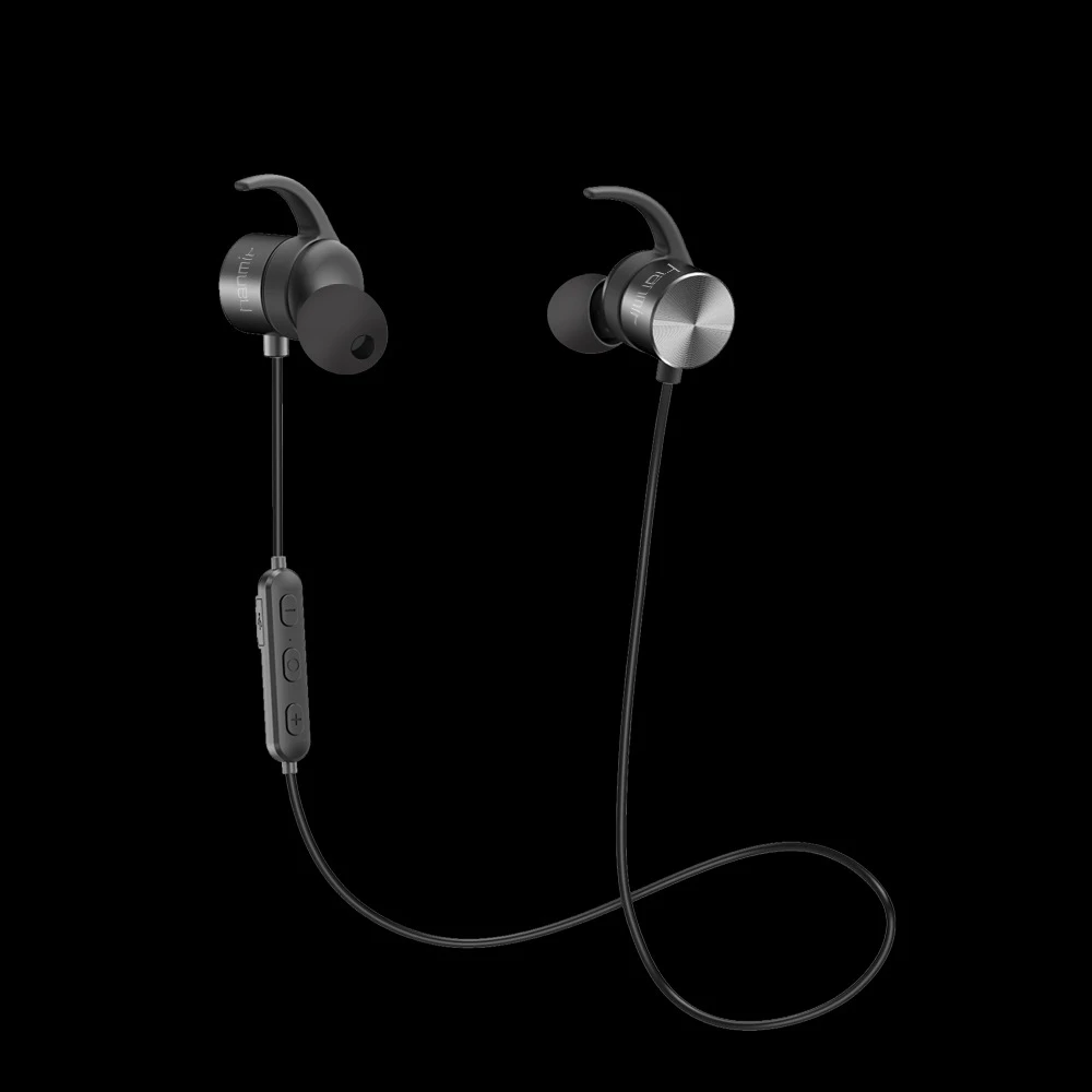 Беспроводные bluetooth спортивные наушники с магнитной адсорбцией, стерео спортивные наушники с тяжелыми басами, наушники-вкладыши с микрофоном