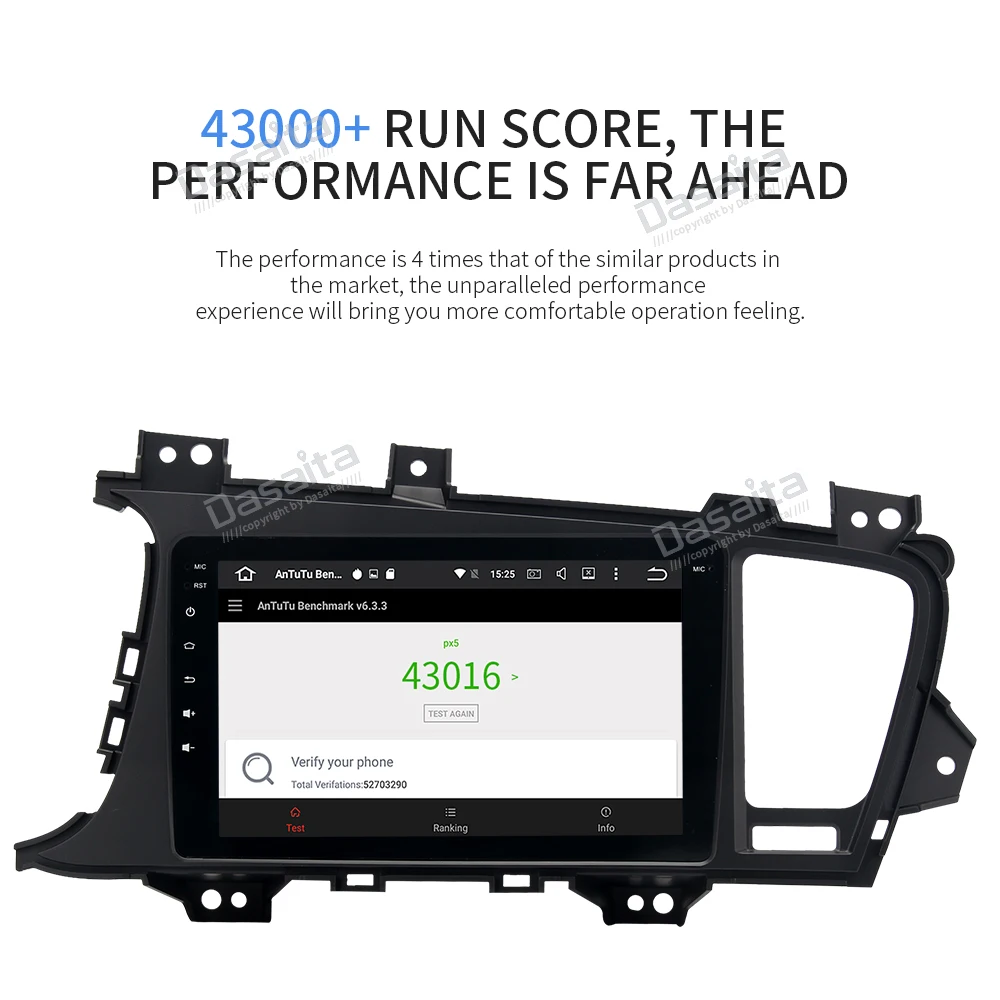 Best 8" HD Digital Screen Built-in GPS Android 9.0  1 din Car Multimedia for Kia K5 Optima Navi 2011 2012 2013 with 4G RAM 32G ROM 5
