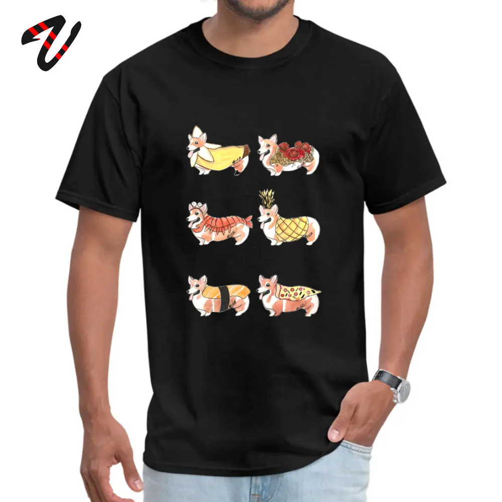 

Cibo Costume Corgi T Camicette Di Alta Qualità A Breve Tunisia Del Partito Di Tutto Il Cotone Ahegao Maglietta Degli T-Shirt