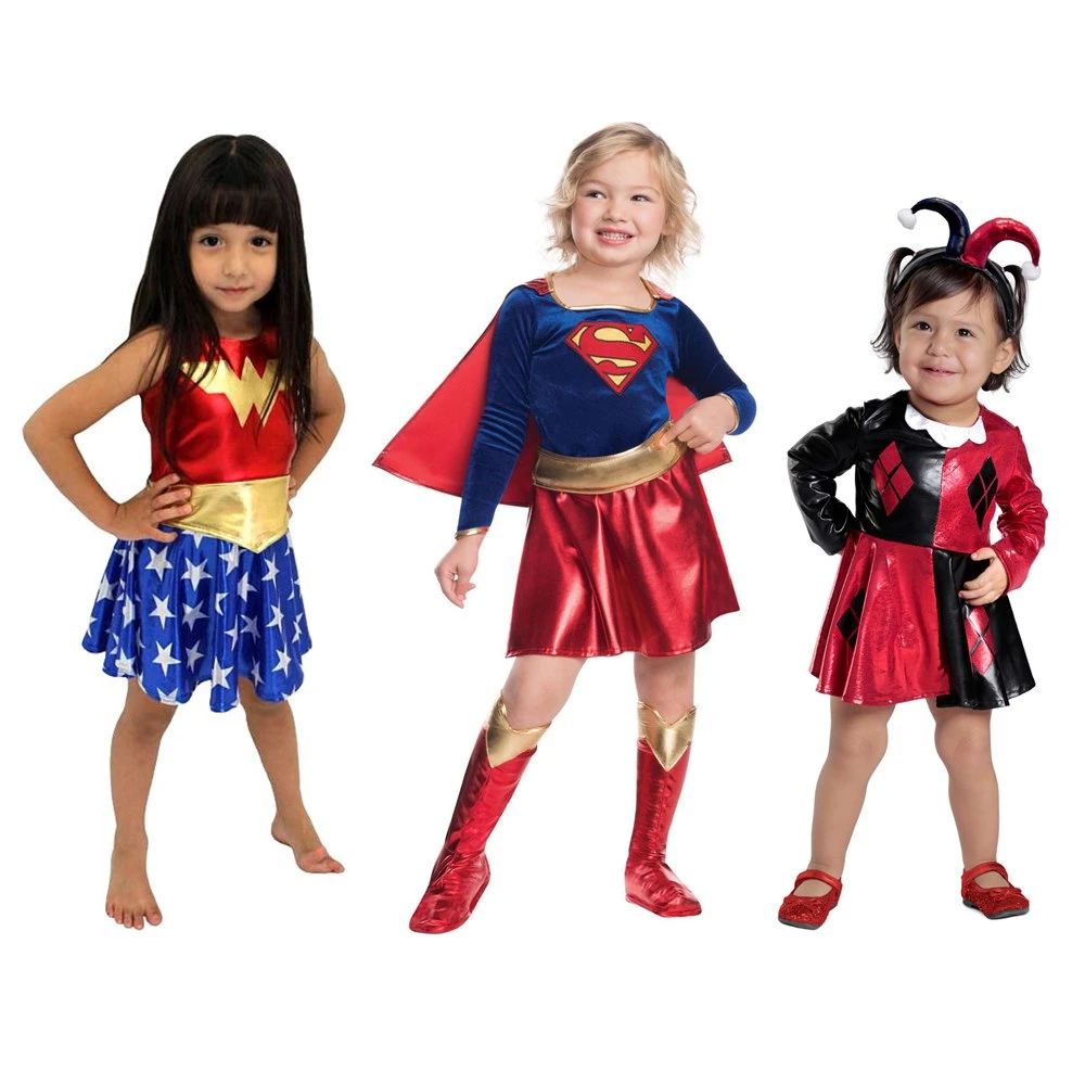 Disfraz de superhéroe para niñas, vestido de tutú para Halloween, de 3 a años, para fiesta de Wonder Sister|Disfraces para niñas| - AliExpress