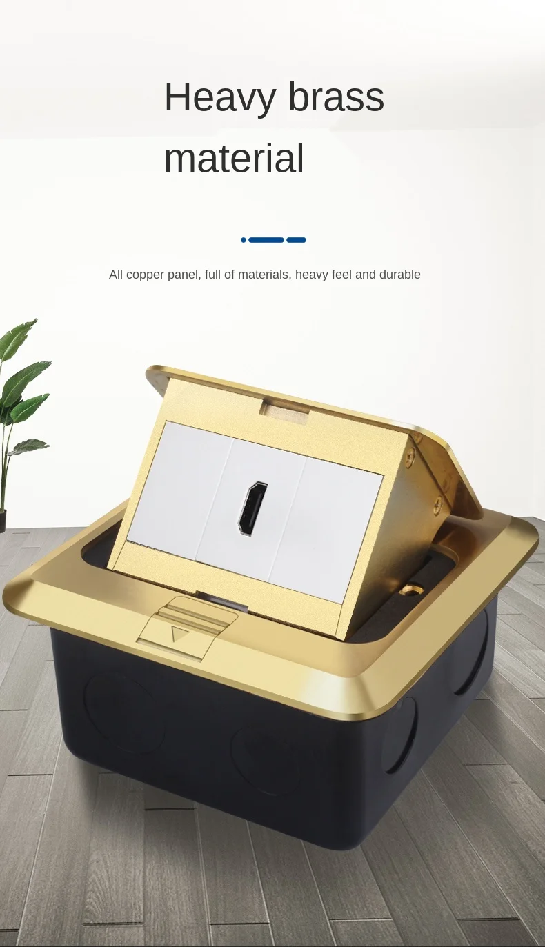 Soquete hdmi pop-up escondido, soquete multimídia, metal