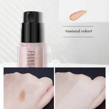 Пузырчатая вода экстракт-основа увлажняющий контроль воды масло стойкая Жидкая Основа крем Полное покрытие естественный "нюд" макияж