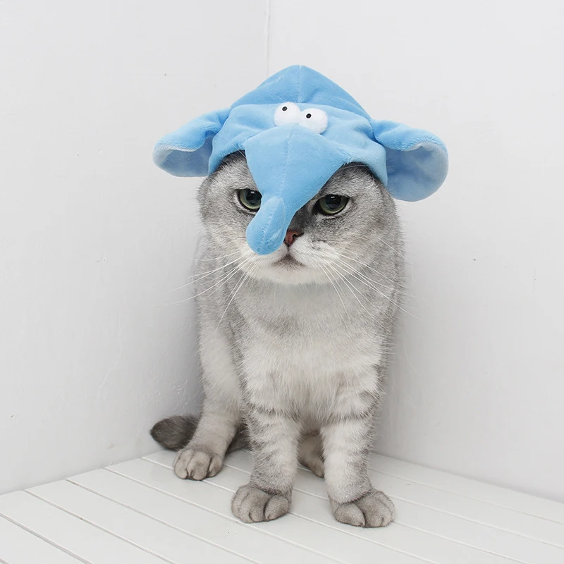 

1pc Adjustable Cartoon Giraffe Elephant Pet Cat Dog Hat Cap Halloween Costume Cosplay Masquerade Holiday Party Gift Pet Supplies