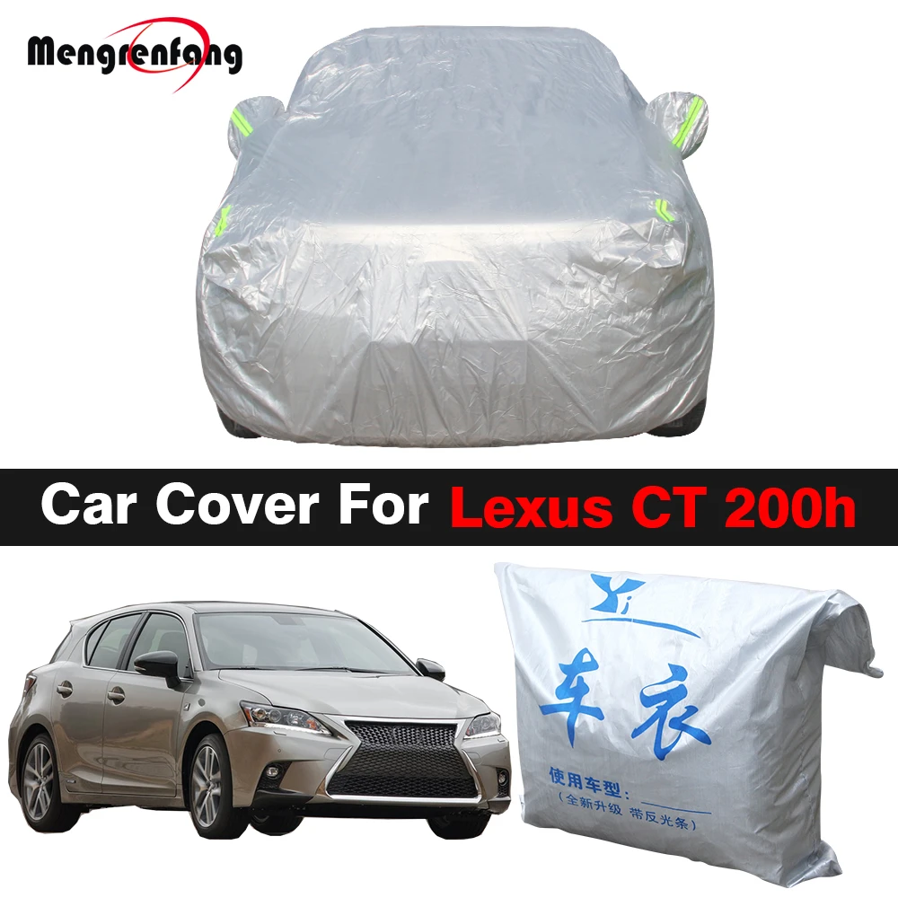 Full Car Cover For Lexus CT 200h CT200h Indoor Sun Shade Anti-UV Snow Rain Resistant Auto Cover Dustproof Tire Cover