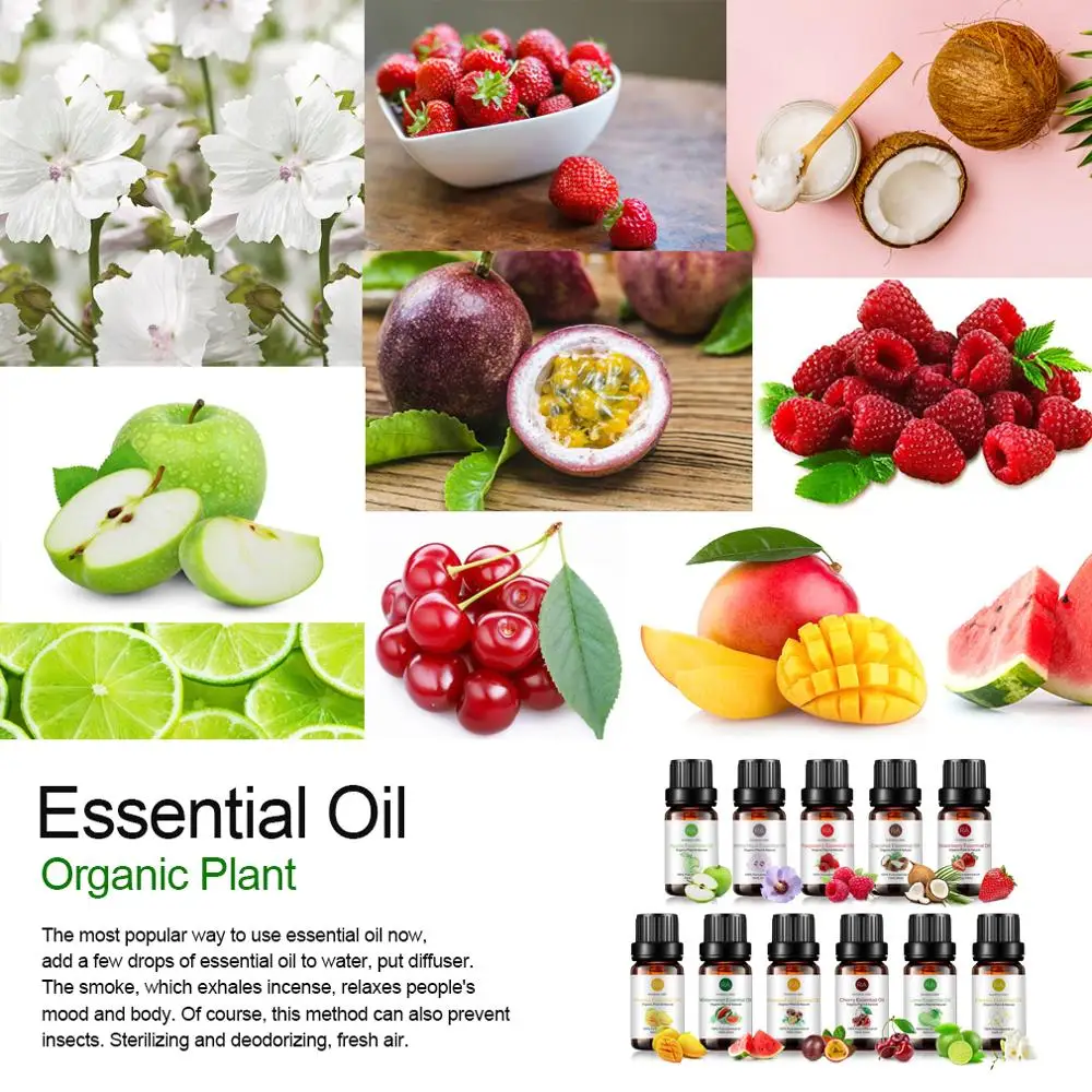 

Lime Mango 10ml Water-soluble Flower Fruit Essential Oil For Aromatherapy Organic Essential Oil Relieve Body Stress Skin Care