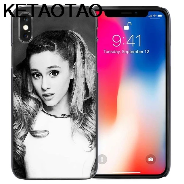 Серый KETAOTAO Cat Ar Ariana Grande для iPhone 4, 5C, 5S, 6 S, 7, 8 Plus, X, XR, XS MAX, черный мягкий чехол для телефона, резиновый силиконовый чехол - Цвет: Серый