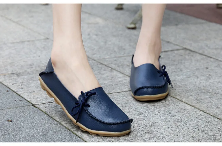 Fashion Summer Casual Leather Women's Loafer Shoes