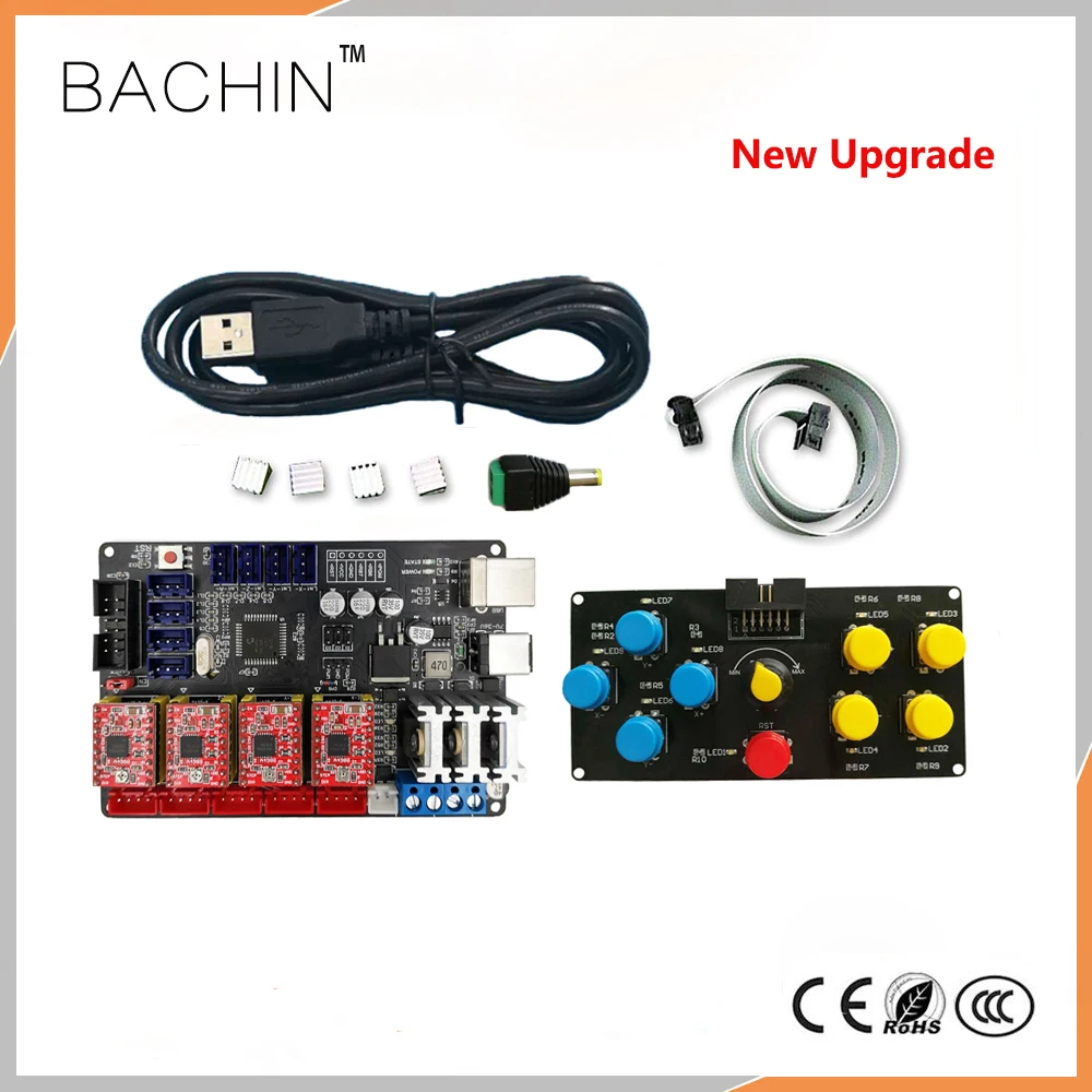 CNC USB 4 осевая плата управления лазерный драйвер DIY Лазерный Резак гравер машина PCB