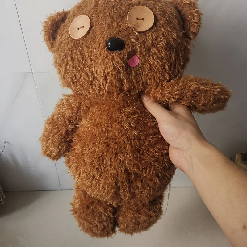 High Quality Anime Cartoon TIM The Minion Teddy -Bobs Teddy Bear Plush Toy Soft Stuffed Kawaii Bear Doll Kids Gift 40cm