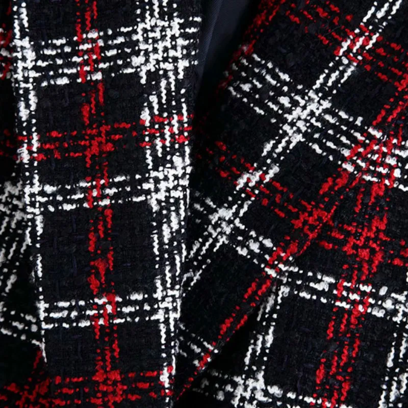 Vadim Veste Femme Zaful зимняя Длинная женская накидка в клетку длинный пуховик женские пальто Manteau Laine Casaco Rosa Preto Manteaux YL282