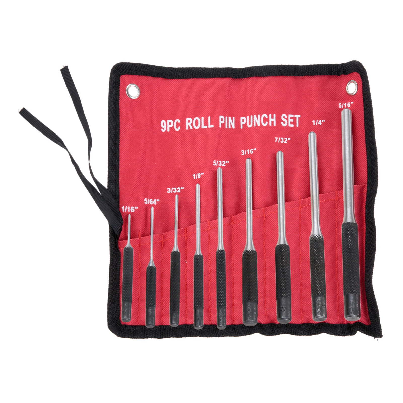 9pcs/set Alloy Steel Central Positioning Cylindrical Drilling Tool Roll Pin Punch Set Sewing