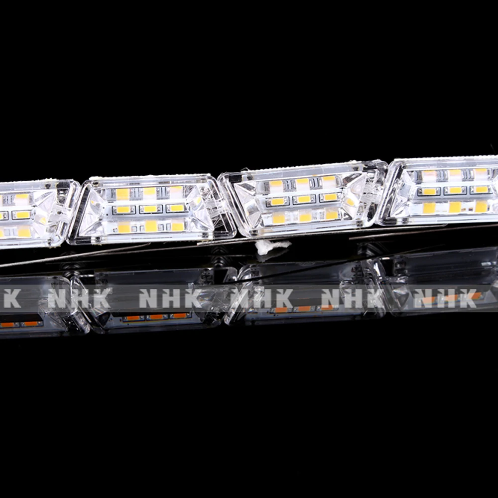 60 см DRL дневные ходовые огни для NHK отрывная полоска гибкий светодиодный трубчатый полосы стиль фары автомобиля указатель поворота лампы парковки