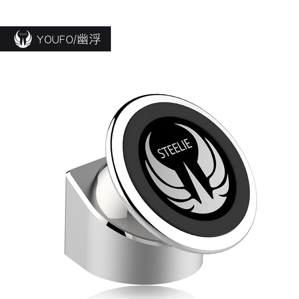 

Gift Adhesive Magnetic Metal Cellphone Holder Magnetic Car Mounted Navigation 360-Degree Rotating Mobilephone And Tablet Compute