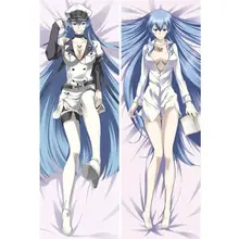 Сексуальная девушка новые японские персонажи Аниме Убийца Акаме! Esdeath Otaku Dakimakura Подарочное постельное белье Длинная Подушка для объятий чехол 150x50 см