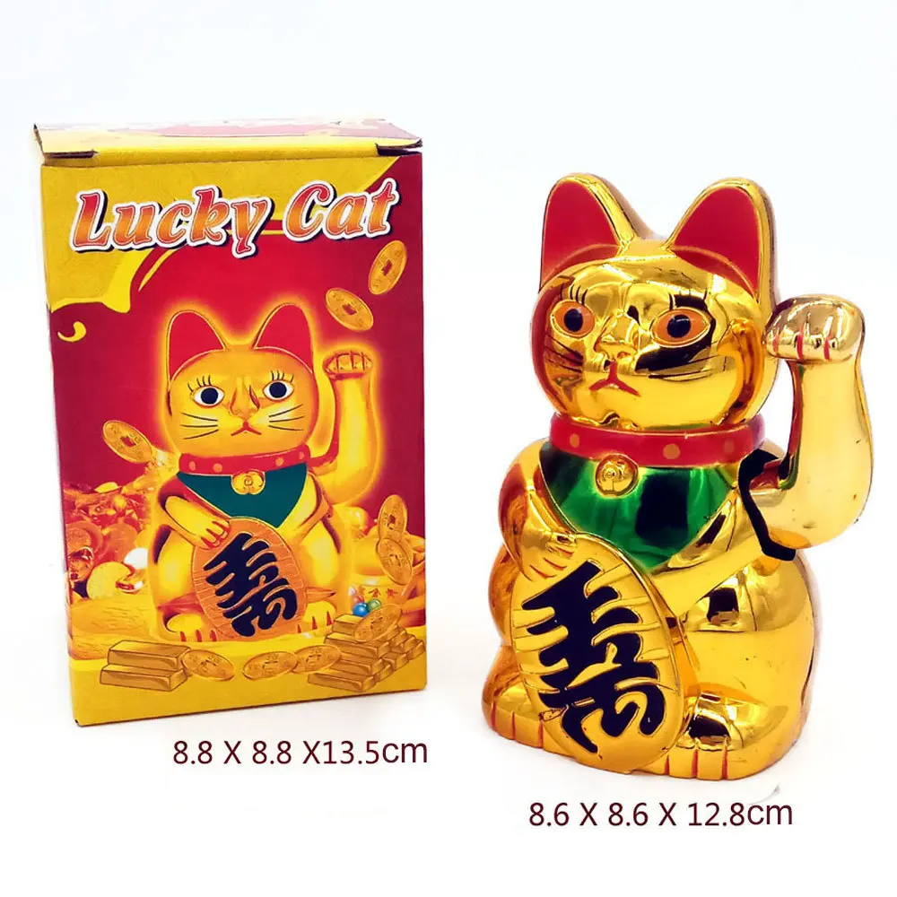 Lucky Cat Fortune ремесленные фигурки, пожирающие счастливых кошек фигурка движущаяся рука домашний Декор отеля