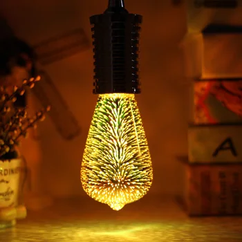 

Edison Led Bulbs e27 Night Light 3D Firework Star Table Lamp Vintage Lamp For Bar Home Living Room Decoration