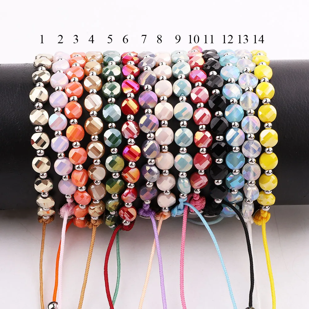 New Design Women Bracelet Glass Crystal Beads Macrame Friendship Birthstone Bracelet Women Jewelry Gift - Image 6