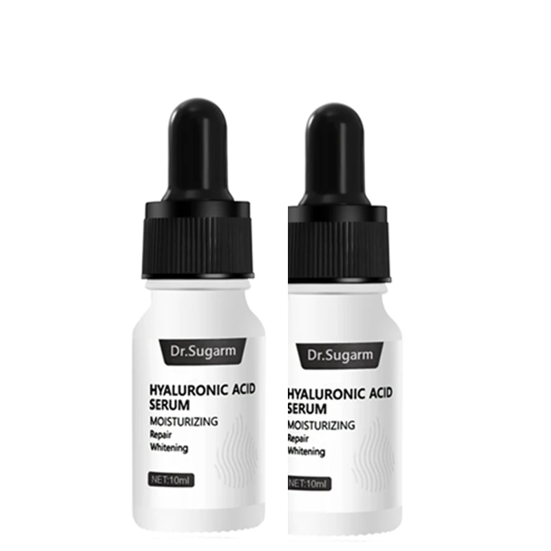 Dr.Sugarm 2Pcs Hyaluronic Acid Serum Face Care Moisturizing Anti Aging Anti-Wrinkle 1 Acne Repair Whitening Cream Skin Care Set