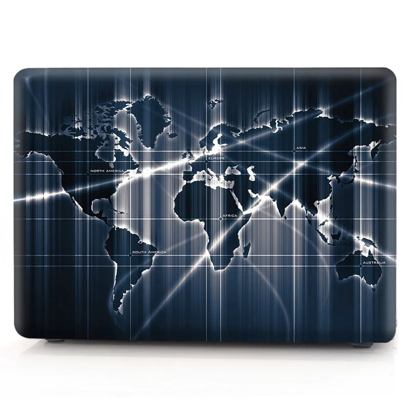 Map 13 Чехол для ноутбука Macbook Air Pro retina 11 12 13 15 карта мира чехол для Mac book Air 13,3 дюймов A1466 A1932 Pro 13 A1989 A1502 - Цвет: Map 13