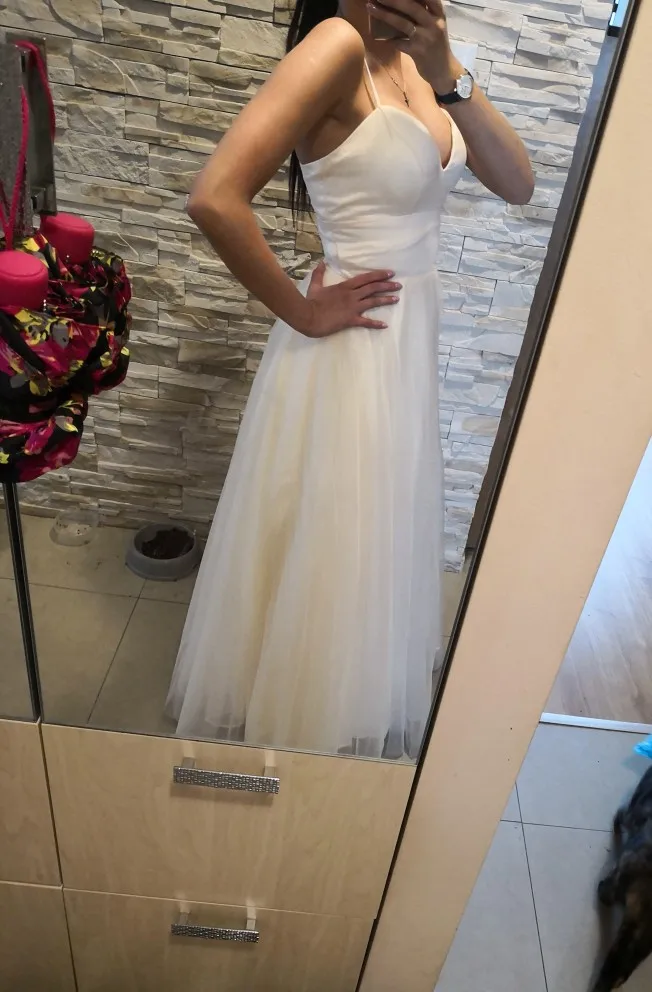 Vestido Noiva Praia простое белое и слоновая кость Тюлевое свадебное платье Casamento на заказ Новые пляжные свадебные платья на тонких бретелях