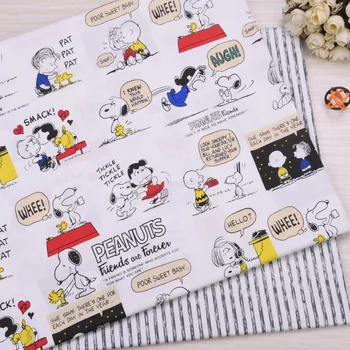 

Cartoon Dog Hot DIY handmade sewing patchwork quilting baby dress tissus tecido home sheet tilda Twill 100% Cotton fabric Cloth