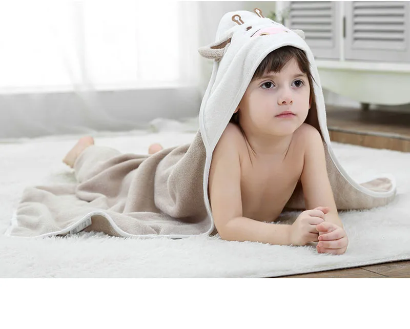 bebê com capuz toalhas de banho dos desenhos animados vaca roupões de banho toalha de bebê toalha quadrada musselina algodão macio cobertor colcha toalhas de praia