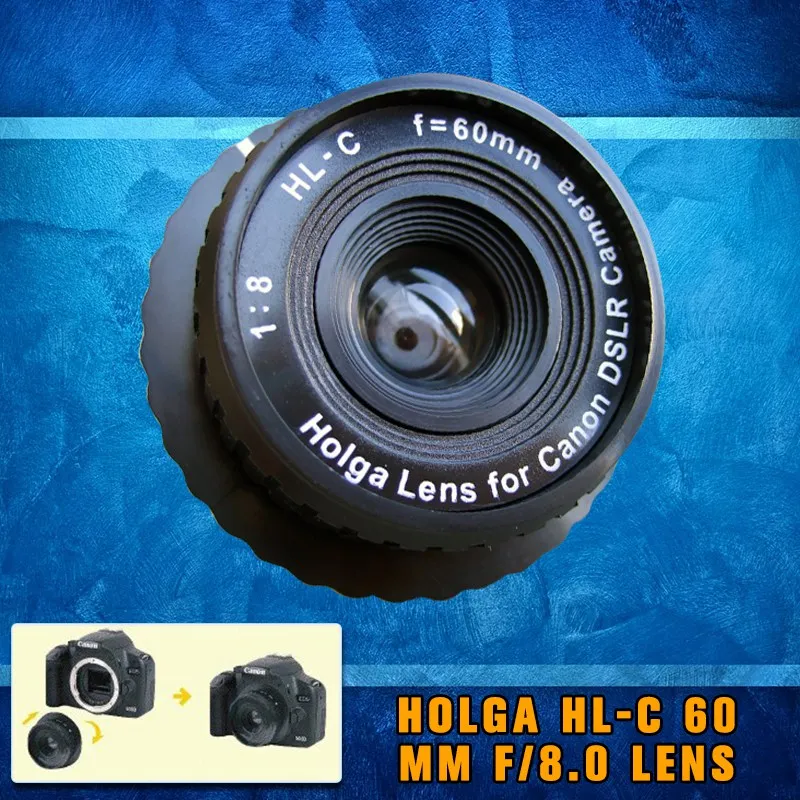 nova holga mm lente para canon dslr slr câmera peças preto câmeras acessório