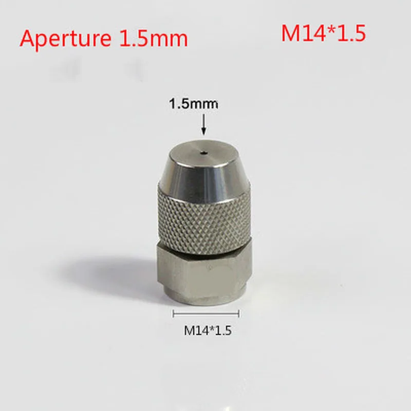 stainless steel nozzle dust reduction spray Atomizing Spray Nozzle 1/4 m14x1.5 adjustable fog gun nozzle 0.8mm 1mm 1.2mm 1.5mm