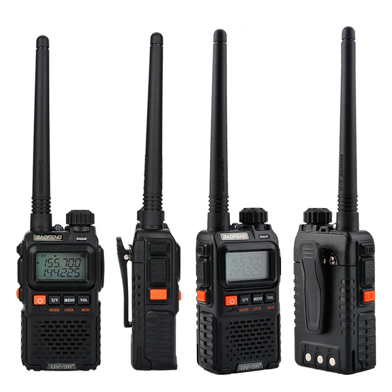 UV-3R Plus Walkie Talkie UHF VHF портативный фонарик UV 3R+ Ham FM радио приоритет канал сканирование