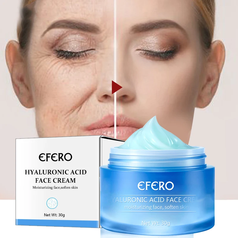 

EFERO Hyaluronic Acid Anti-Wrinkle Cream Moisturizing Oil Control Anti-aging Shrink Pore Whitening Firming Smooth Face Skin Care