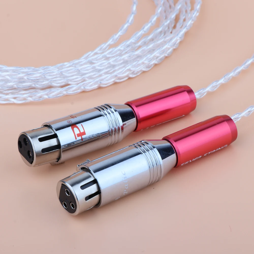 Yter 3AG Single Crystal Silver Audio Cable Hifi XLR Interconnect Cable With Gold Plated Plug For Amplifier CD Player