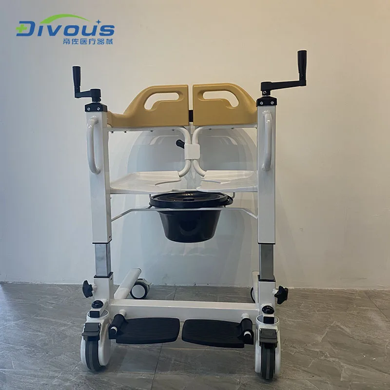 Nursing the elderly patient wheelchair light hand push bathing toilet transfer wheelchair 3