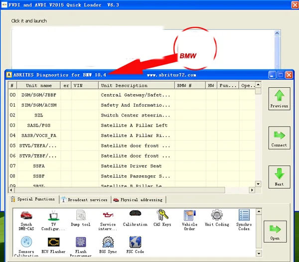 FVDI 2 FVDI 2 ABRITES Commander для BMW и MINI(V10.4) программное обеспечение USB Dongle