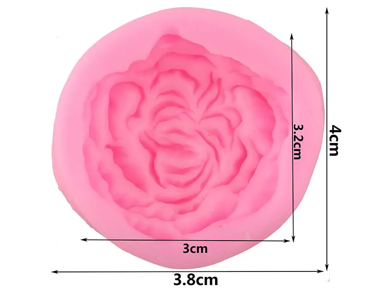 Пион силиконовые формы в виде цветка шоколадные конфеты полимерное Глиняное Мыло Форма выпечка торта DIY помадка для кекса инструменты для украшения торта