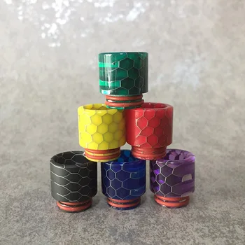 

6 Colours Resin Snake Skin Pattern 810 Drip Tip for 810 Thread RDA RTA Subohm Tank Atomizer Vape Accessory