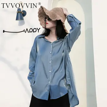 

korea Korean Niche Women Solid Loose Full Sleeve Casual Design Asymmetry Shirt 2020 Summer Small Fresh Fashion Top DMY5313