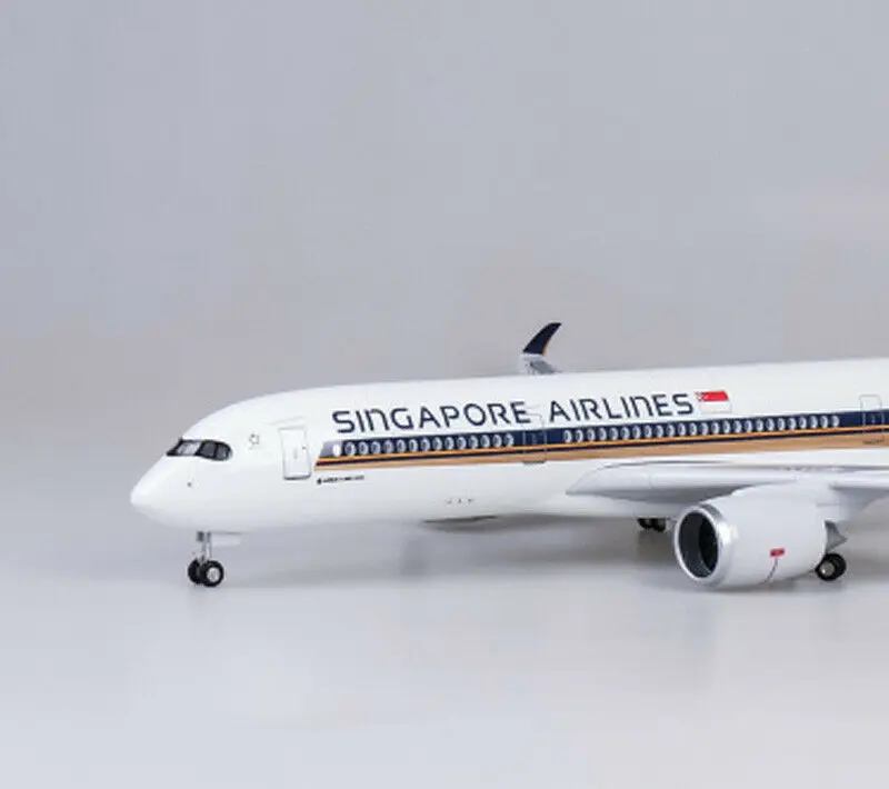 Коллекционная модель 1/142 года, модель самолета Boeing 350, модель самолета, светодиодный светильник, модель самолета для мальчиков, подарки для фанатов