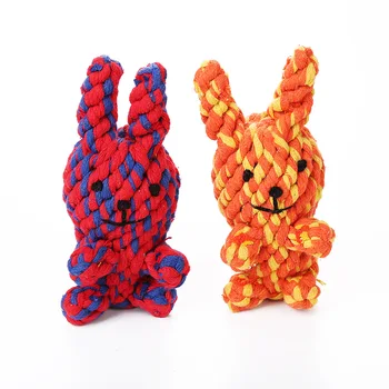 

Pet Toy Dog Dog Supplies Cotton Rope Rabbit Double Color Selectable Bite Resistant Pedigree Training