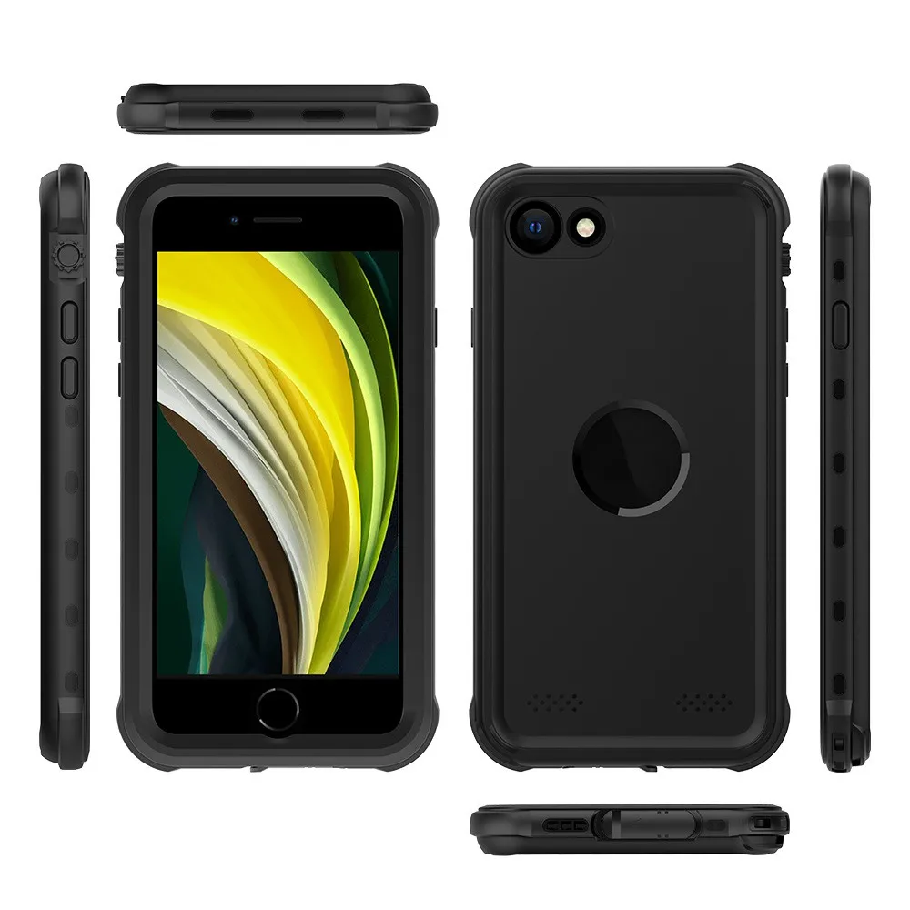 Shockproof Waterproof Case for iPhone SE 2020 Silicone Case Outdoor Sports Phone Cover Waterproof Protective Shell Cover
