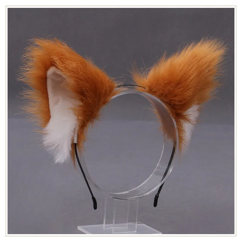 Cosplay&ware Cute Furry Animal Beast Ears Headwear Cat Fox Ear Cosplay Soft Girl Plush Lolita Hair Accessory Anime Props -Zentai shop online H3ee6d283b04449d2b037f7691b607e44P.jpg