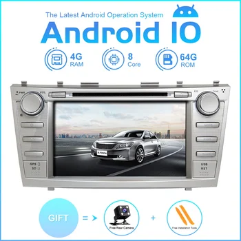 

ZLTOOPAI Car Multimedia Player Android 10 For Toyota Camry 2007-2011 Car GPS Radio Stereo DVD Player 8 Core ROM 64GB