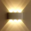 Aluminium LED Wall Lamp 6W 8W Outdoor Waterproof Garden Courtyard Porch Light Sconce Balcony Corridor Black Wall Lamp AC85-265V ► Photo 2/6