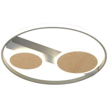 

Bedroom Simple Round Ceiling Light Nordic Modern Ultra Thin Study Kitchen Metal And Wood Ceiling Lamp Fixture LED Dimmable Light