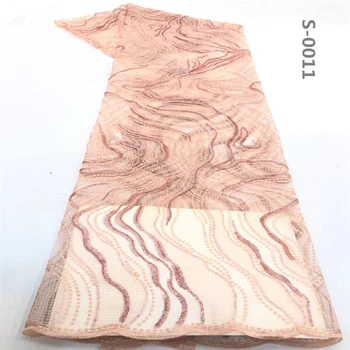 

African Lace Fabric Embroidered Nigerian Lace Fabrics 2020 High Quality French Tulle Lace Fabric For Women Dress