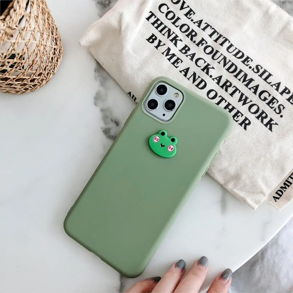 Яркий мягкий чехол из ТПУ для iPhone XR чехлы задней панели Apple telefon 7 8 Plus SE 2020 XS Max X