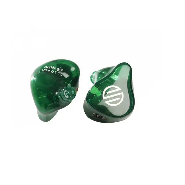 Зеленый BGVP VG4 4BA Переключатель настройки In-Ear мониторы Hifi музыкальные наушники со съемным 6N кабель MMCX для аудиофилового музыкального - Цвет: Зеленый